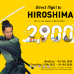 ノックエア「Direct flight to HIROSHIMA」セール、バンコクまで片道2,900バーツから!